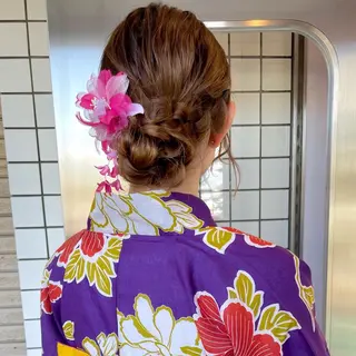 ヘアアレンジ 🍒透明感カラー/ セット/SAKURAのヘアスタイル
