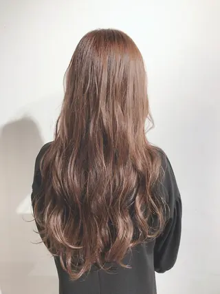 ロング カラー LUXBE LUCE ひなののヘアスタイル