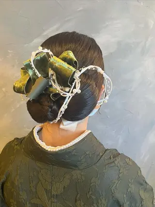 ロング ヘアアレンジ hair make echo所属・echo 米田 まりゑのヘアスタイル