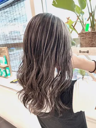 ロング ＡＳＨ大宮/ブリーチ 髪質改善/カラーのヘアスタイル