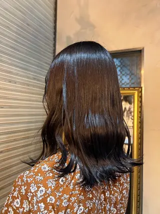 セミロング カラー 植吉 琉月のヘアスタイル