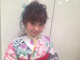 ヘアアレンジ 鍵山 千秋のヘアスタイル