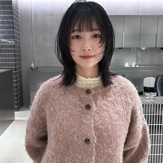 セミロング Wカラー/ボブ/ カット /Rinoのヘアスタイル