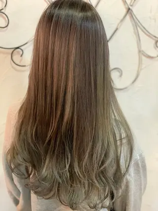 ロング カラー amphihair 高橋祐也のヘアスタイル