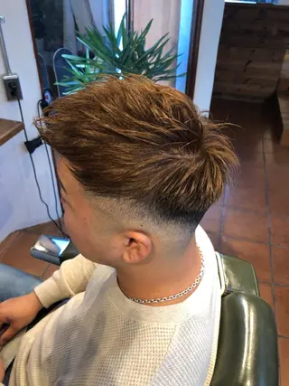 ショート カラー メンズ 冨士川 英樹のヘアスタイル