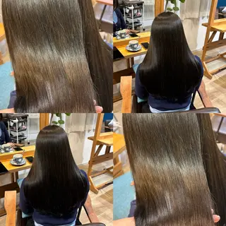 ロング カラー RINNO🌷透明感 カラー/縮毛矯正のヘアスタイル