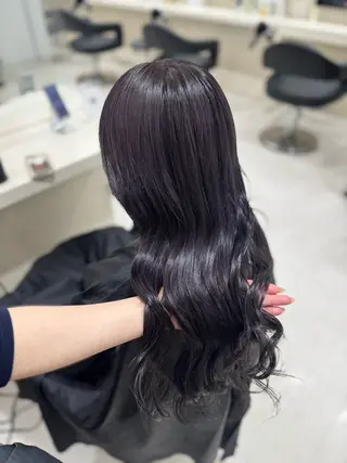 ロング カラー 🤎モテ髪＆透明感 ミルクティー🥣🤎のヘアスタイル