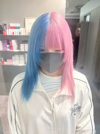 ロング カラー やの ゆきなのヘアスタイル
