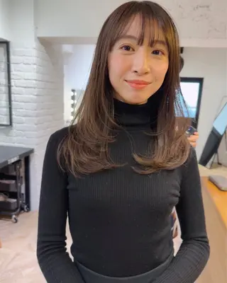 ロング 透明感/レイヤー🎀 春カラー/エリコ🌈のヘアスタイル