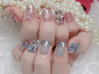 ネイル ki🍒🍒 ki ツルツルネイルのネイルデザイン