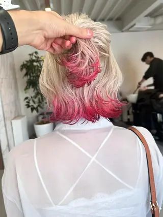 ショート カラー ハイトーン×似合わせ 🌱中川慎之介のヘアスタイル
