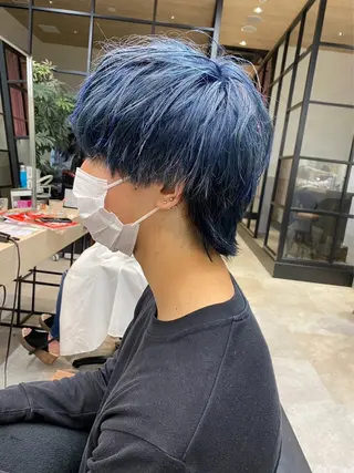 カラー メンズ rio¦ブラウン¦暗 髪¦縮毛矯正🌙のヘアスタイル