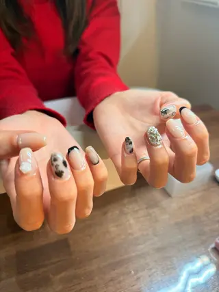 セミロング bliss nail room山岸のネイルデザイン