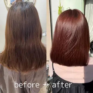 ミディアム カラー BOTABIUM nanamiのヘアスタイル