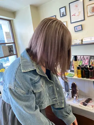 ミディアム カラー ウチダ ユウヤのヘアスタイル