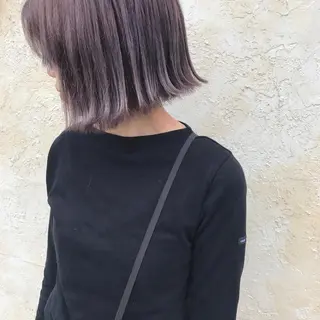 ミディアム カラー ヤスドミ ケイスケのヘアスタイル