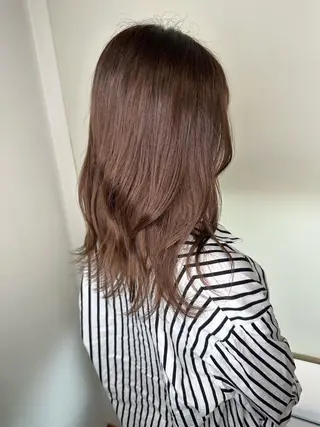 ミディアム カラー ブリーチカラー🫧 森　凪沙のヘアスタイル