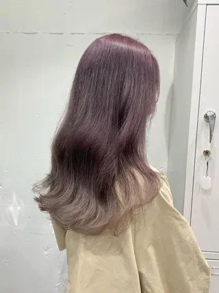 ロング カラー ヘアアレンジ 憧れの艶ハイトーンへ 🌙サイダサキのヘアスタイル