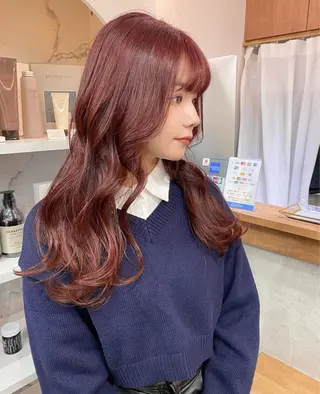 ロング カラー 大阪梅田/ イマムラミヅキのヘアスタイル