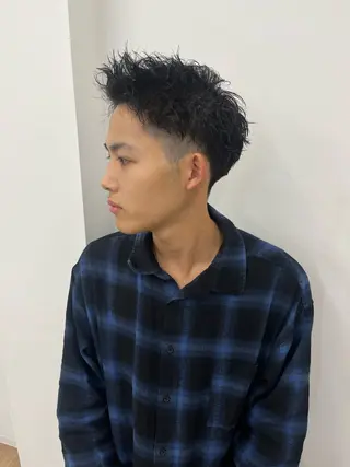 ショート カラー パーマ ヘアアレンジ メンズ 💎髪質改善特化💎 RUITOのヘアスタイル