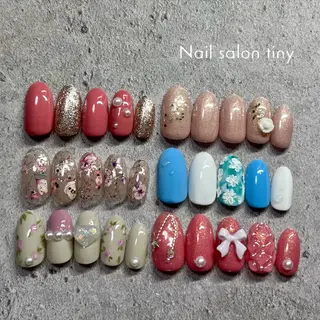 ネイル Nail salon tiny🩵のネイルデザイン