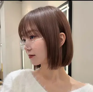 ショート ♥️似合わせボブ/ 縮毛矯正/大和田拓夢のヘアスタイル