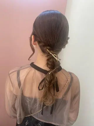 ロング ヘアアレンジ pep natsumiのヘアスタイル