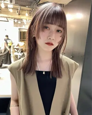 ロング 水谷 優華のヘアスタイル