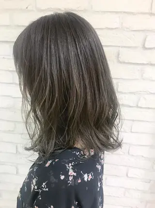 ミディアム カラー 横浜🍒ルーツカラー エクステ/RIEのヘアスタイル