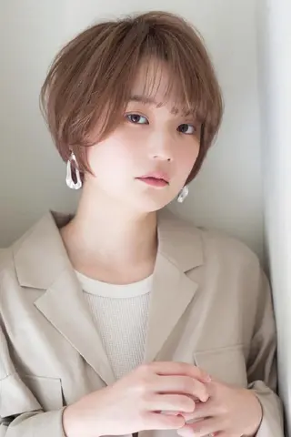 ショート カラー 似合わせ/小顔カット 🔷山方直也のヘアスタイル