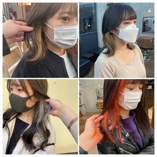 セミロング カラー ハイトーン/デザイン hirokiのヘアスタイル