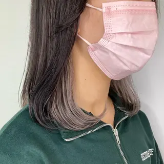 ミディアム カラー 尾籠 美幸 （オゴモリ ミユキ）のヘアスタイル