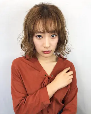 ミディアム カラー 🤍2nd🤍田所 美希のヘアスタイル