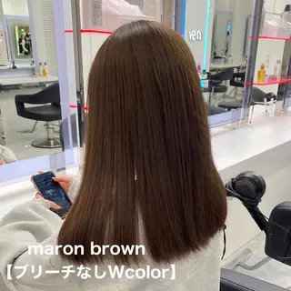 ミディアム カラー 愛結 暖色カラー🎀🩰のヘアスタイル