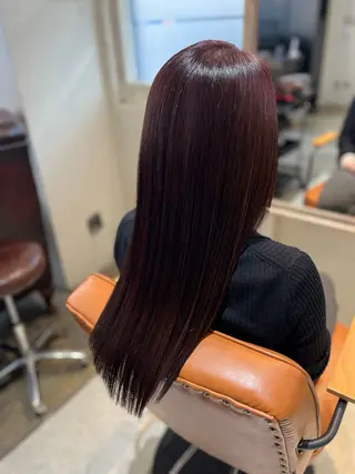 ロング カラー パーソナル診断 髪質改善TRのヘアスタイル