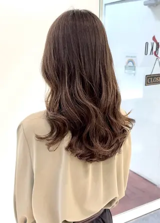 ロング パーマ デジタルパーマ 🌀ボブ　萩原　龍のヘアスタイル