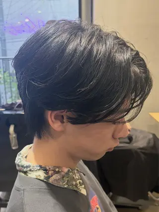 ミディアム メンズ みわ/博多 ブリーチ/メンズヘアのヘアスタイル