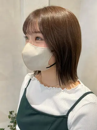 ミディアム カラー IVY villa Suzu.のヘアスタイル