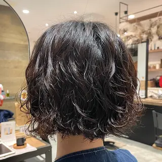 ショート パーマ 瀬尾 香乃子のヘアスタイル