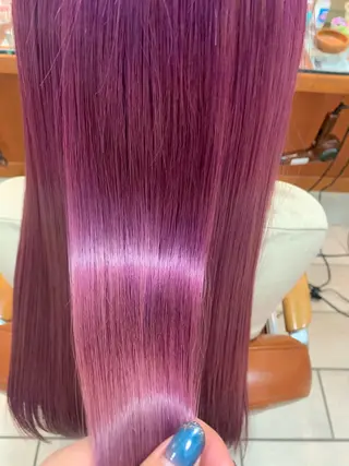 ロング 縮毛矯正・透明感 カラー💙acoのヘアスタイル
