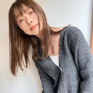 カラー 似合わせヘア🤍 面田法子のヘアスタイル