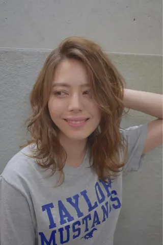 ミディアム カラー ✨髪質改善縮毛矯正✨ 宇田川修平のヘアスタイル