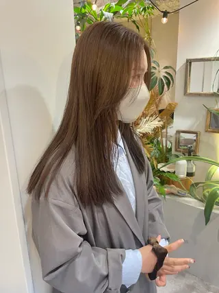 セミロング 透明感カラー 🦋AYAのヘアスタイル