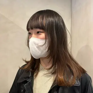 セミロング Yuki☺︎パーマ レイヤーカットのヘアスタイル