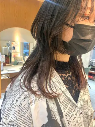 セミロング 田中 未澪のヘアスタイル