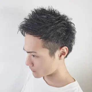 ショート メンズ レイヤー/ショート chere狭山のヘアスタイル