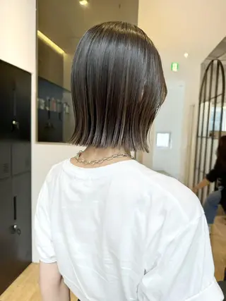 ミディアム カラー レイヤー/パーマ 透明感カラー倉持弘人のヘアスタイル