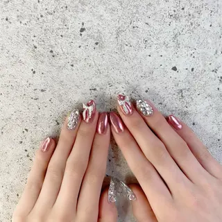 ロング カラー パーマ ヘアアレンジ メンズ キッズ ネイル マツエク・マツパ アイブロウ Salon Kのネイルデザイン