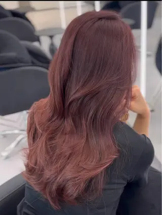 ロング カラー 心斎橋/ブリーチなし 髪質改善/レイヤーのヘアスタイル