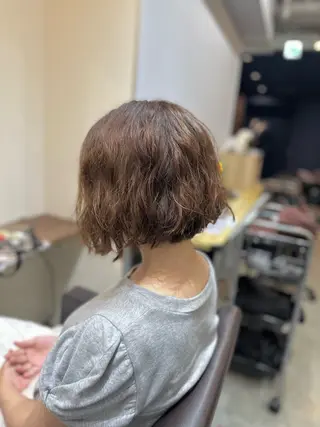ミディアム カラー パーマ 平日オススメ✨ プチプラ✨山下のヘアスタイル